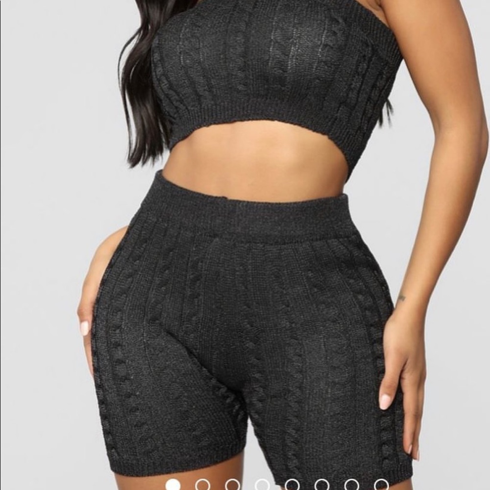 Charcoal shorts set